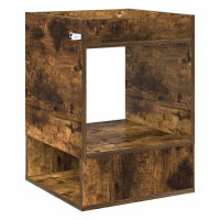 Produktbild för Sidobord 2 pcs Rökt ek 40 x 40 x 56 cm Konstruerat trä