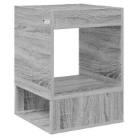 Produktbild för Sidobord Grå Sonoma 40 x 40 x 56 cm Konstruerat trä