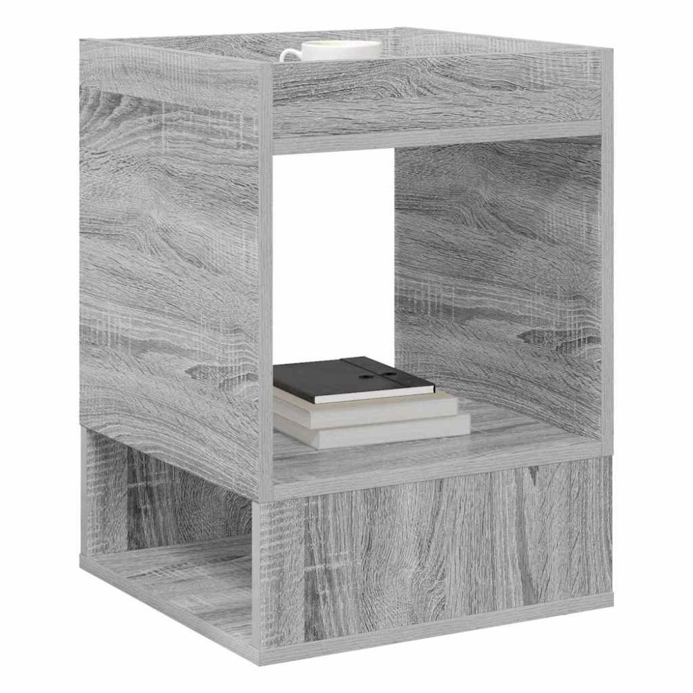 Produktbild för Sidobord 2 pcs Grå Sonoma 40 x 40 x 56 cm Konstruerat trä