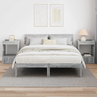 Produktbild för Sidobord 2 pcs Grå Sonoma 40 x 40 x 56 cm Konstruerat trä