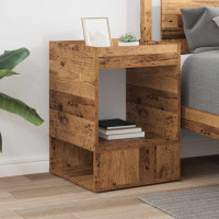 Produktbild för Sidobord Gammalt trä 40 x 40 x 56 cm Konstruerat trä