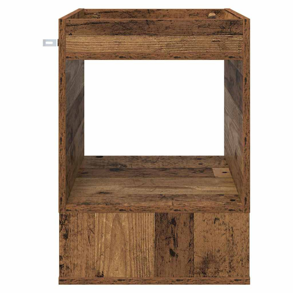 Produktbild för Sidobord 2 pcs Gammalt trä 40 x 40 x 56 cm Konstruerat trä