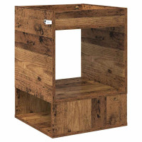 Produktbild för Sidobord 2 pcs Gammalt trä 40 x 40 x 56 cm Konstruerat trä