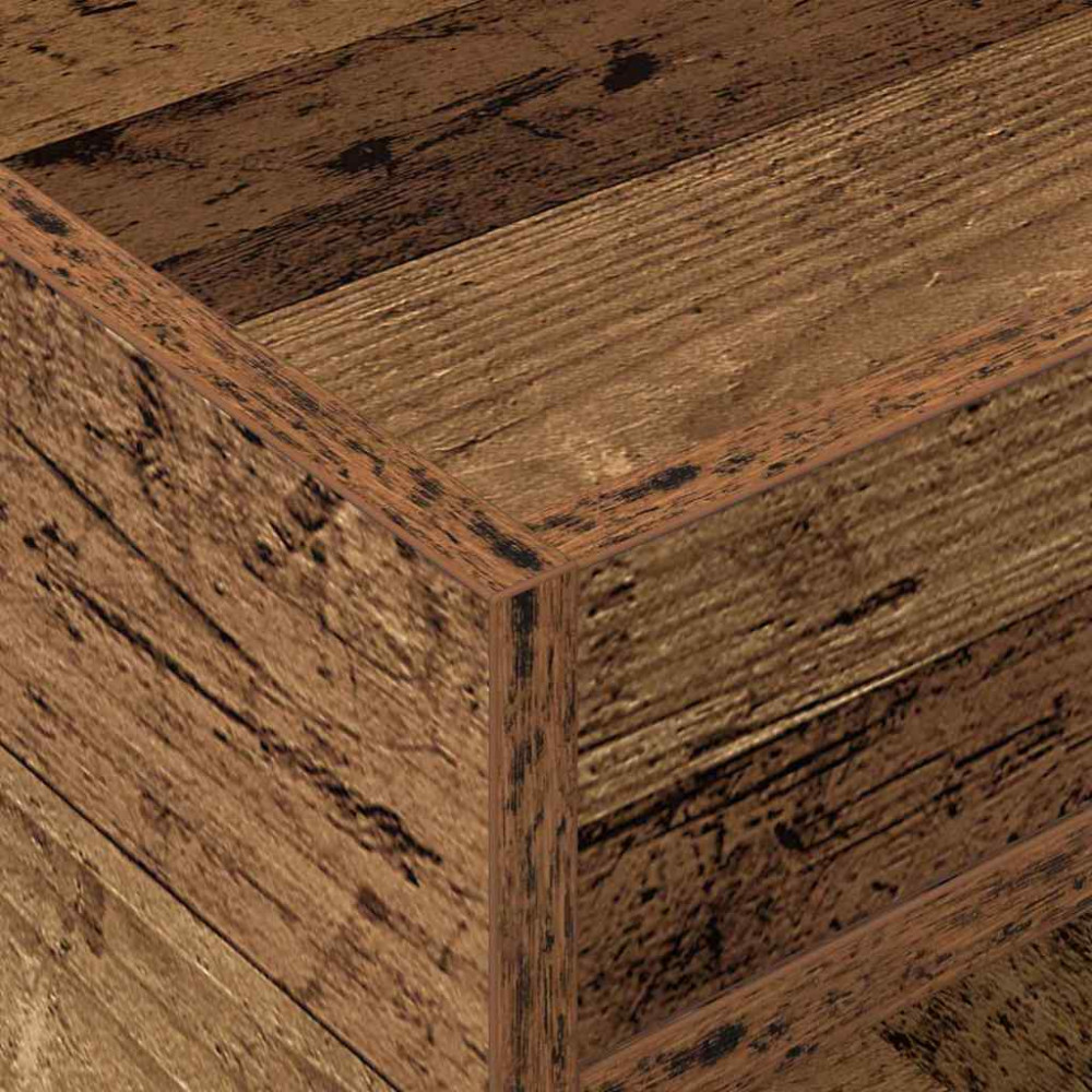 Produktbild för Sidobord 2 pcs Gammalt trä 40 x 40 x 56 cm Konstruerat trä