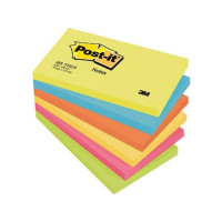 Produktbild för Post-it 655-TFEN - anteckningar - 127 x 76 mm - 600 ark (6 x 100)