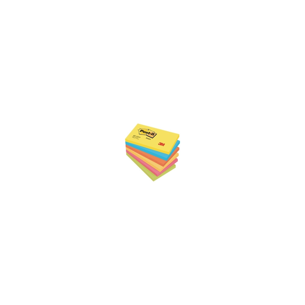 Produktbild för Post-it 655-TFEN - anteckningar - 127 x 76 mm - 600 ark (6 x 100)
