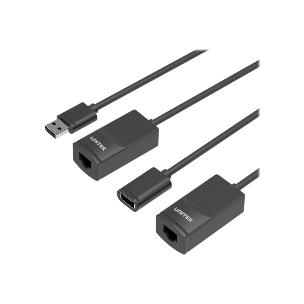 Produktbild för Unitek Y-UE01001 - sändare och mottagare - USB-förlängningskabel - USB