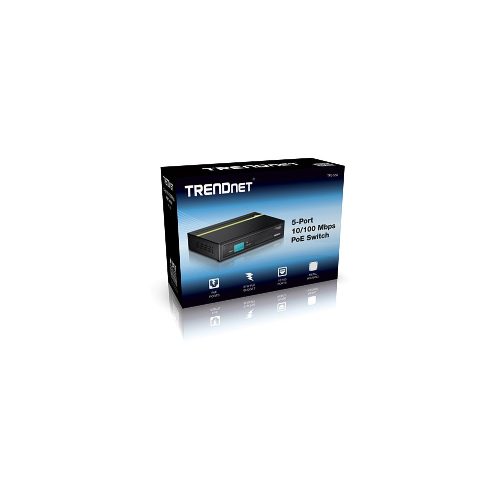 Produktbild för TRENDnet TPE S50 - switch - 5 portar - ohanterad