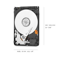 Produktbild för WD Blue WD20SPZX - hårddisk - 2 TB - SATA 6Gb/s