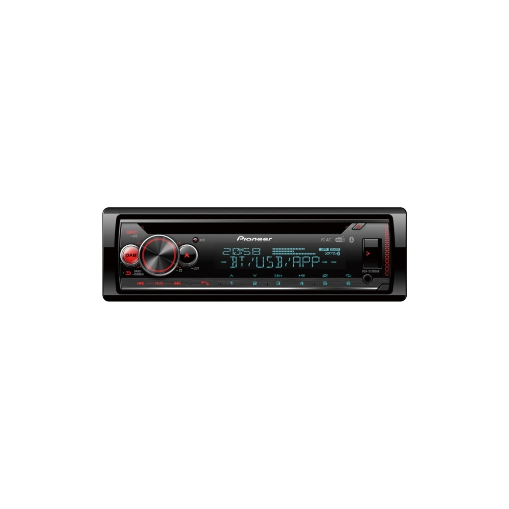 Produktbild för Pioneer DEH-S720DAB - Bil - CD-mottagare - inbyggd enhet - Enkel-DIN