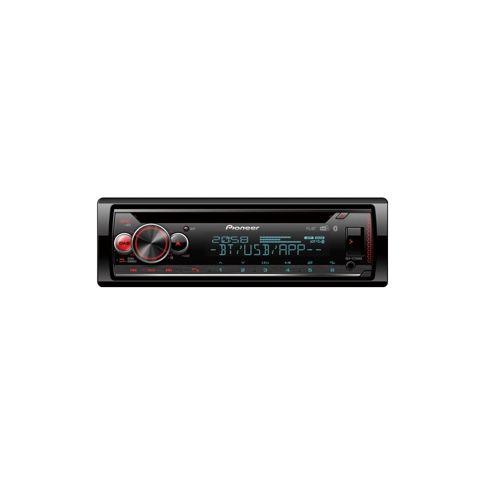 Produktbild för Pioneer DEH-S720DAB - Bil - CD-mottagare - inbyggd enhet - Enkel-DIN