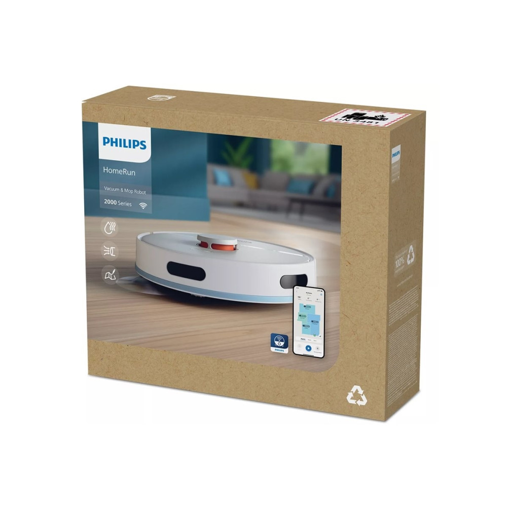 Produktbild för Philips HomeRun 2000 Series XU2000 - dammsugare - självgående - 1 batteri - mörkblå