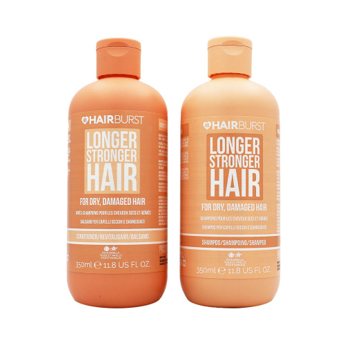 HAIRBURST Hairburst Longer Stronger Hair Dry & Damaged SET (Shampoo 350ml + Conditioner 350ml)