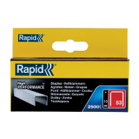 Produktbild för Rapid Nr. 53 Fintrådsklammer 10 mm, Häftklammersats, 1 cm, 2...