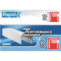 Produktbild för Rapid Nr. 53 Fintrådsklammer 10 mm, Häftklammersats, 1 cm, 2...