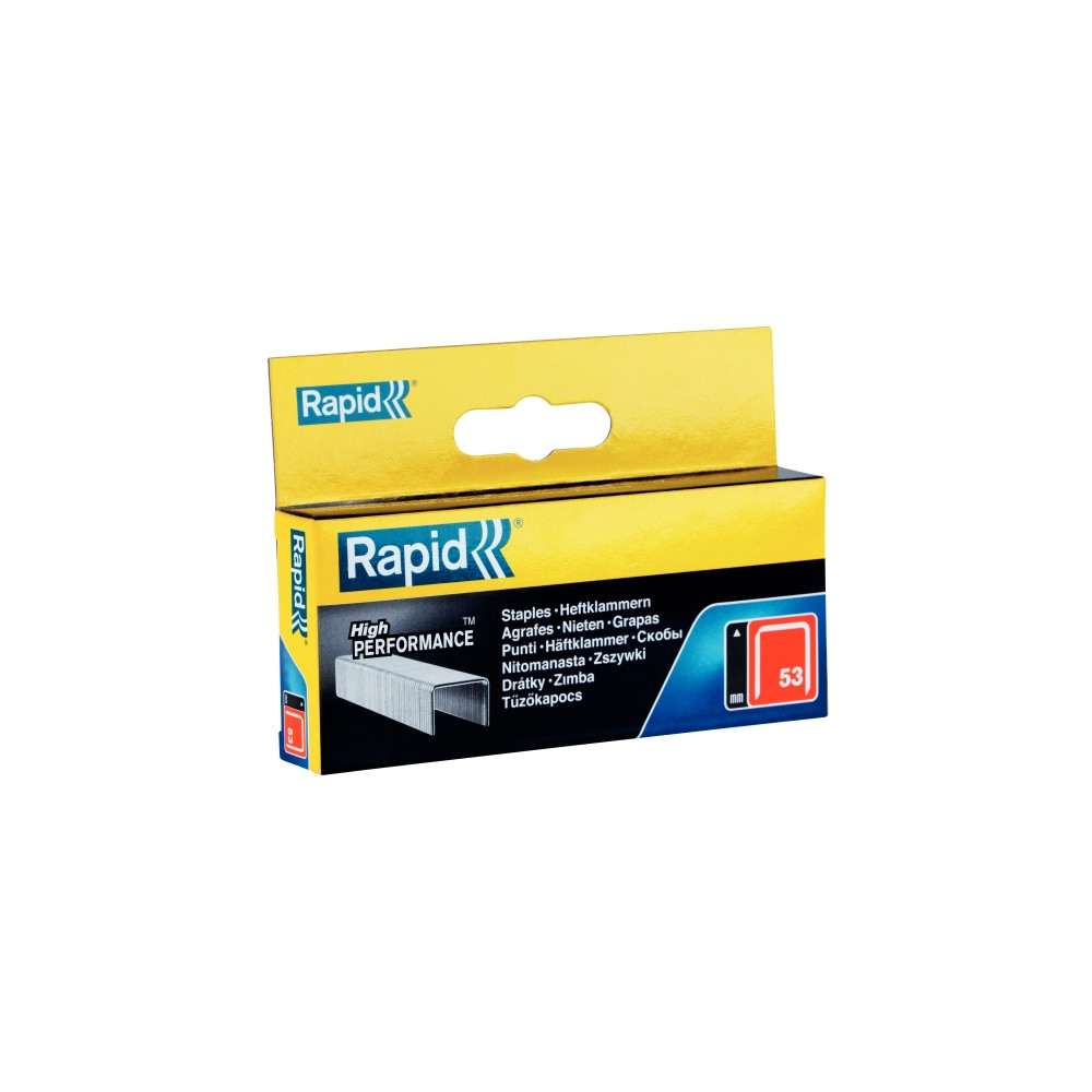 Produktbild för Rapid Nr. 53 Fintrådsklammer 10 mm, Häftklammersats, 1 cm, 2...
