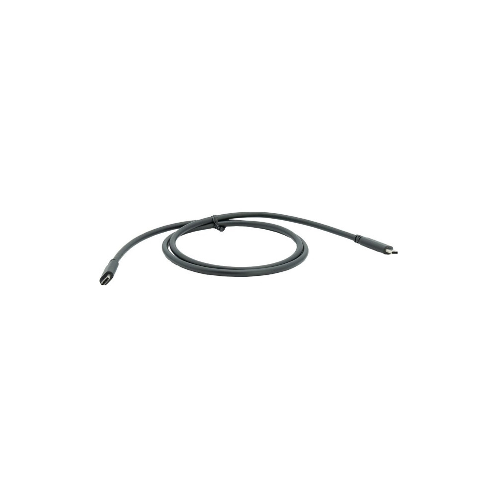 Produktbild för USB-C till USB-C-kabel Terra, svart (USB-C CABLE FÜR DOCKING...