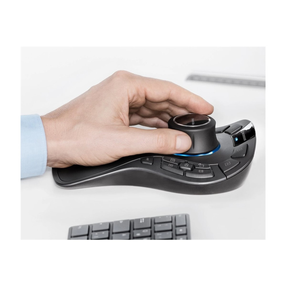 Produktbild för 3Dconnexion SpaceMouse Pro Wireless - Bluetooth Edition - 3D-mus - 2.4 GHz, Bluetooth, USB-C