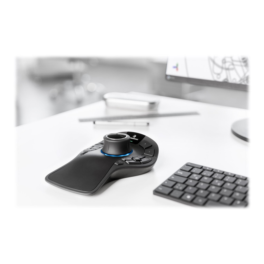 Produktbild för 3Dconnexion SpaceMouse Pro Wireless - Bluetooth Edition - 3D-mus - 2.4 GHz, Bluetooth, USB-C