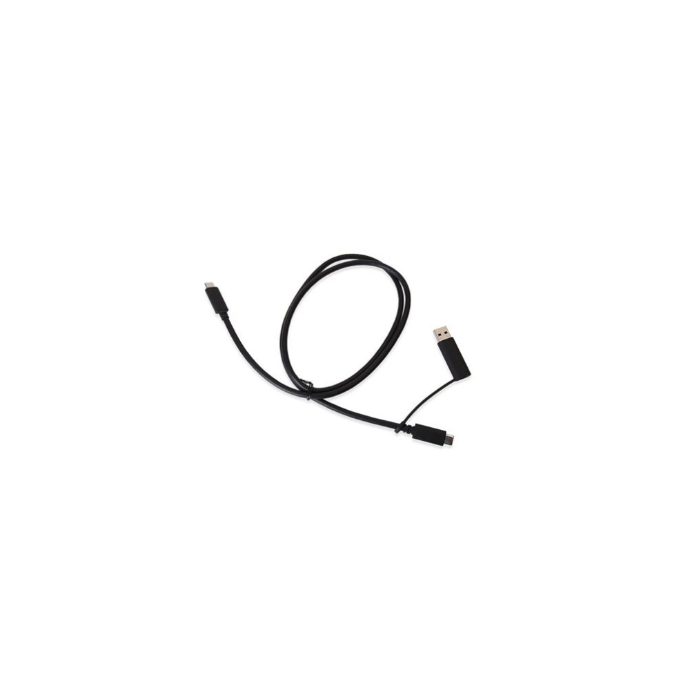 Produktbild för USB-kabel Wortmann AG USB-A + USB-C – USB-C, svart (TYP-C KA...