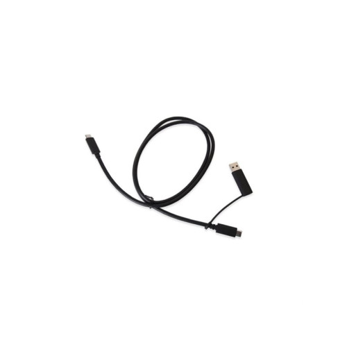 Wortmann USB-kabel Wortmann AG USB-A + USB-C – USB-C, svart (TYP-C KA...