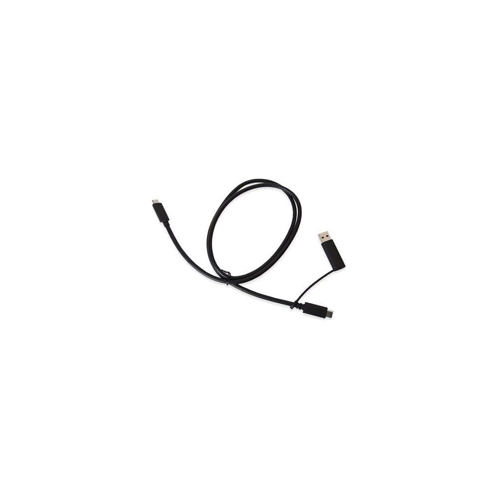 Produktbild för USB-kabel Wortmann AG USB-A + USB-C – USB-C, svart (TYP-C KA...