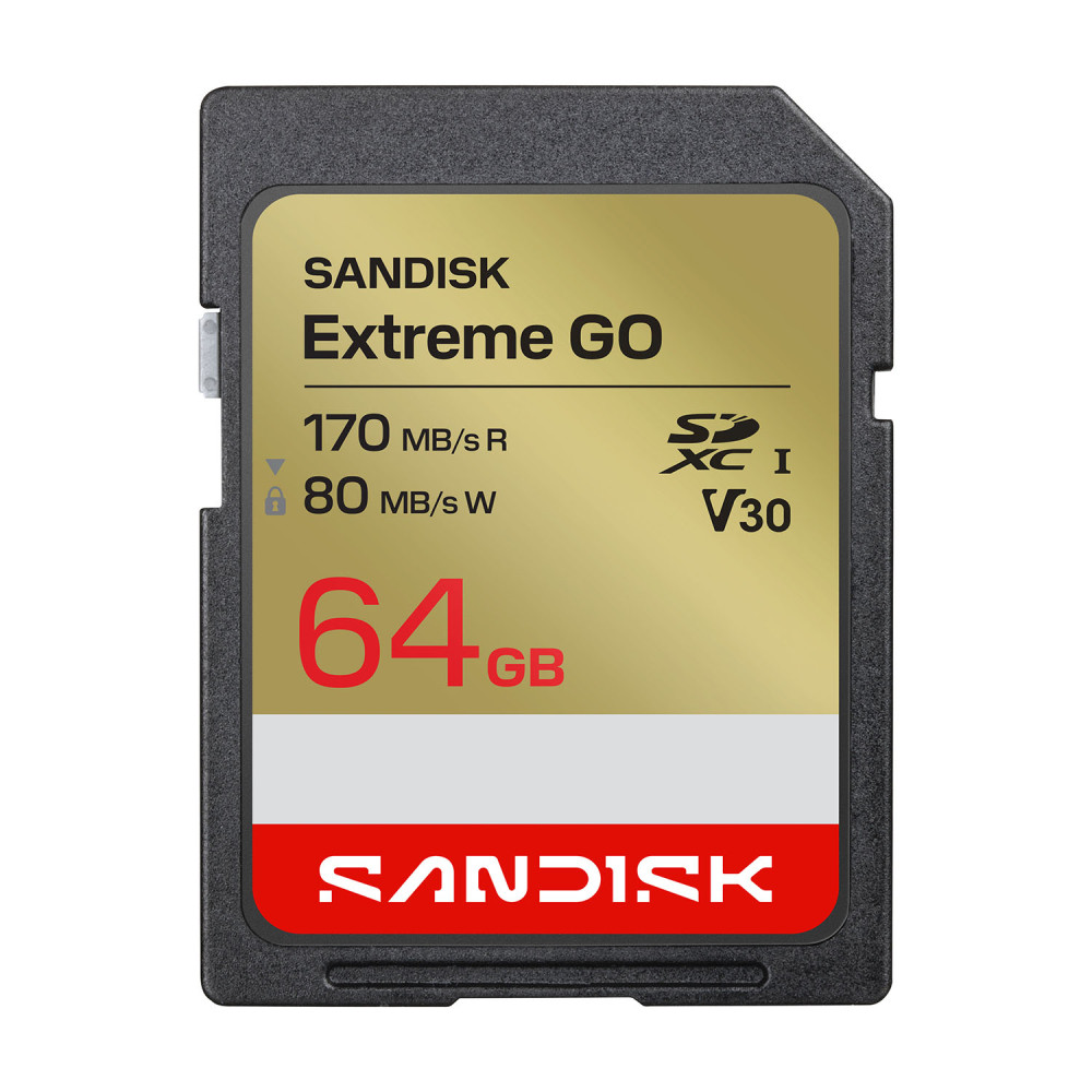 Produktbild för SD Extreme GO 64GB 170/80MB/s C10 UHS-I U3 V30