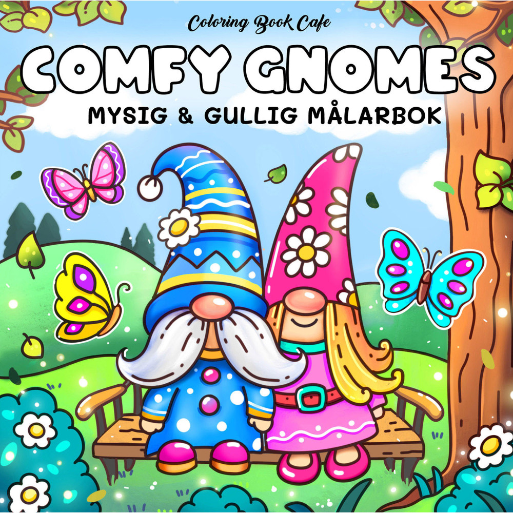 Produktbild för Målarbok : Cozy Comfy Gnomes