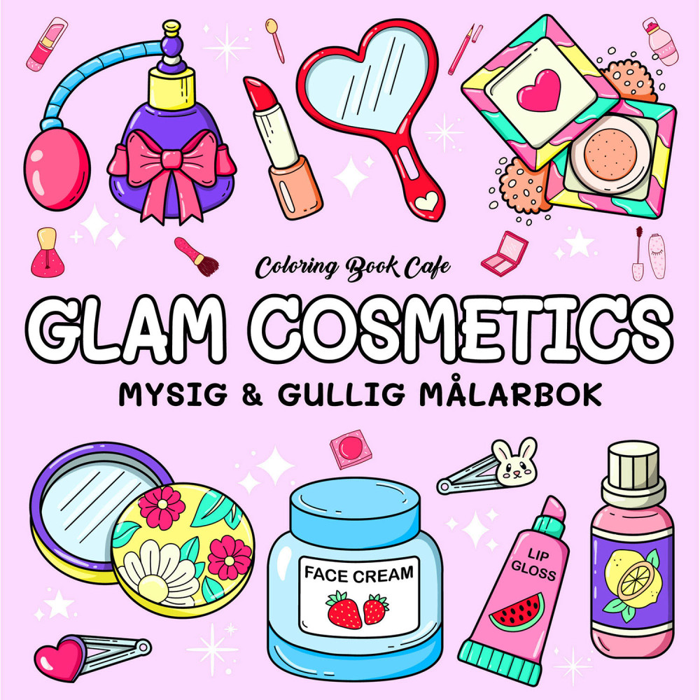 Produktbild för Målarbok : Cozy Glam Cosmetics