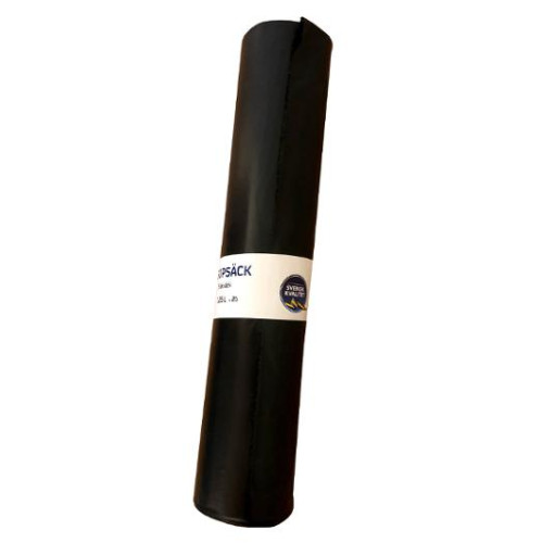 TRIOWORLD Plastsäck LD R100 125L 40my svart 25/rl