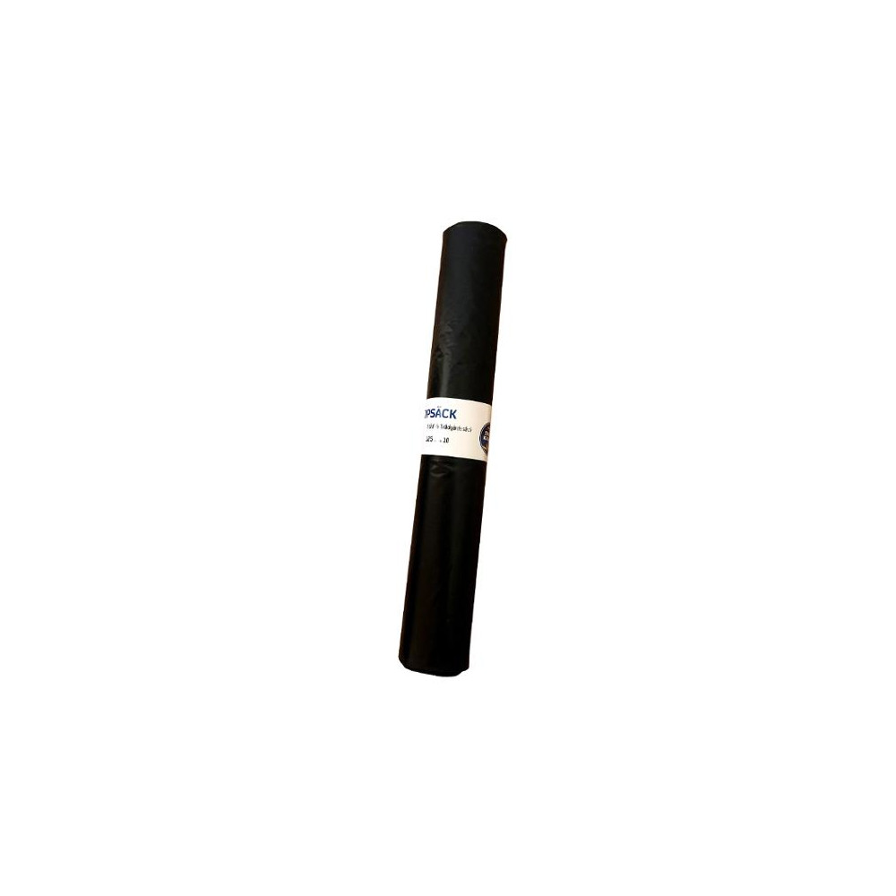Produktbild för Plastsäck LD R100 125L 40my svart 10/rl