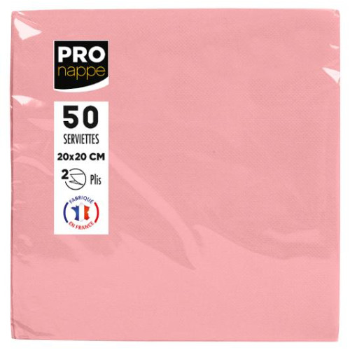 PRONAPPE Servett PRONAPPE 20x20cm rosa 50/fp
