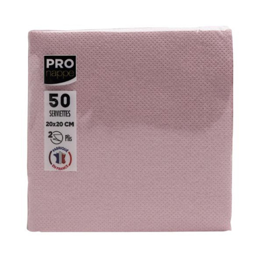 PRONAPPE Servett PRONAPPE 20x20cm g.rosa 50/fp