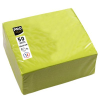 Produktbild för Servett PRONAPPE 20x20cm kiwi 50/fp