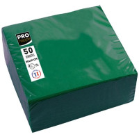 Produktbild för Servett PRONAPPE 20x20cm m.grön 50/fp