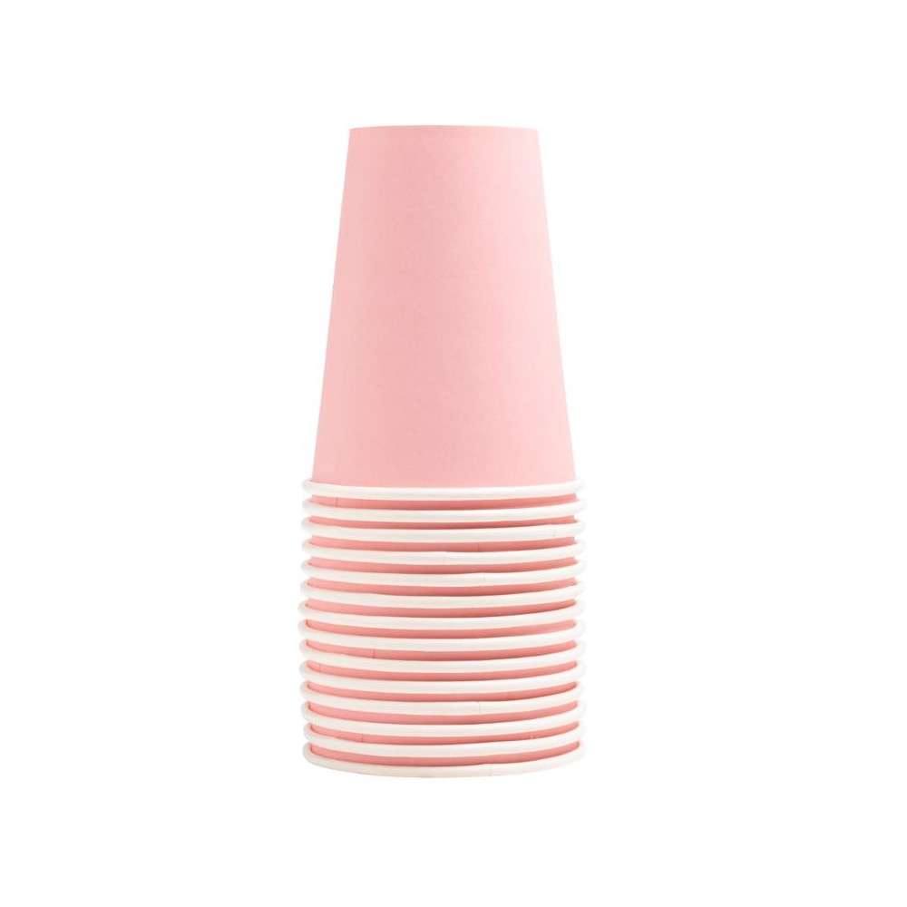 Produktbild för Pappersbägare PRONAPPE 20cl rosa 15/fp