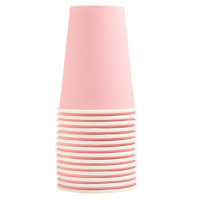 Produktbild för Pappersbägare PRONAPPE 20cl rosa 15/fp