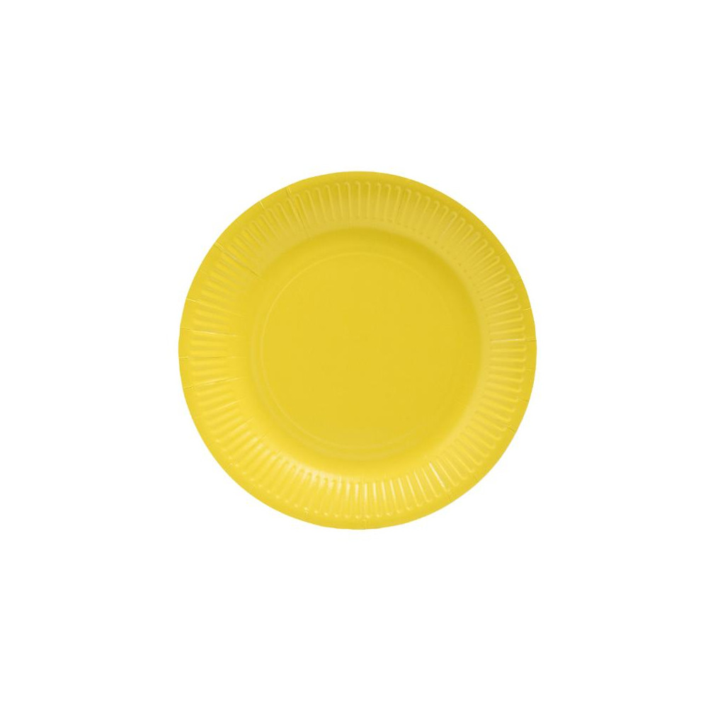 Produktbild för Tallrik PRONAPPE papper 23cm gul 20/fp