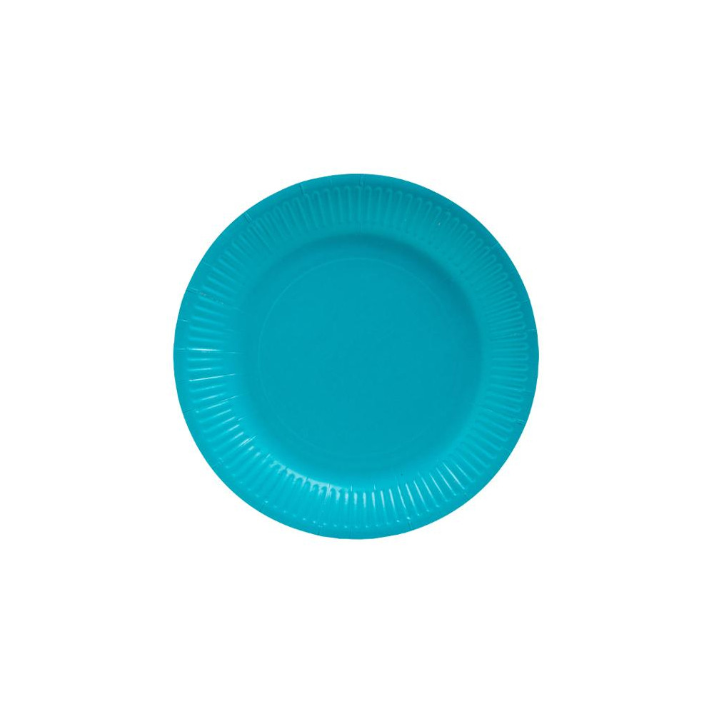 Produktbild för Tallrik PRONAPPE papper 23cm turko 20/fp