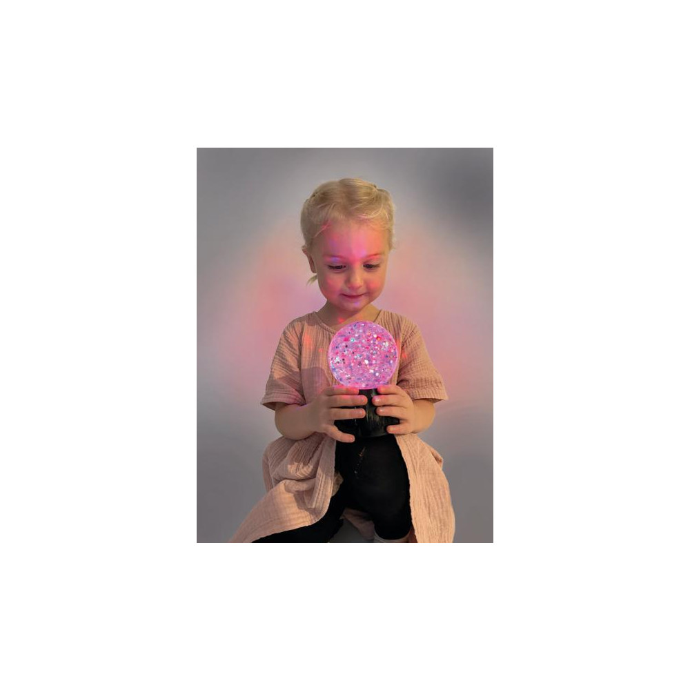 Produktbild för Sensorisk glitterlampa 9 cm diameter