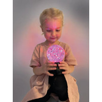 Produktbild för Sensorisk glitterlampa 9 cm diameter
