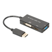 Produktbild för ASSMANN videokort - DisplayPort / HDMI / DVI / VGA - 20 cm