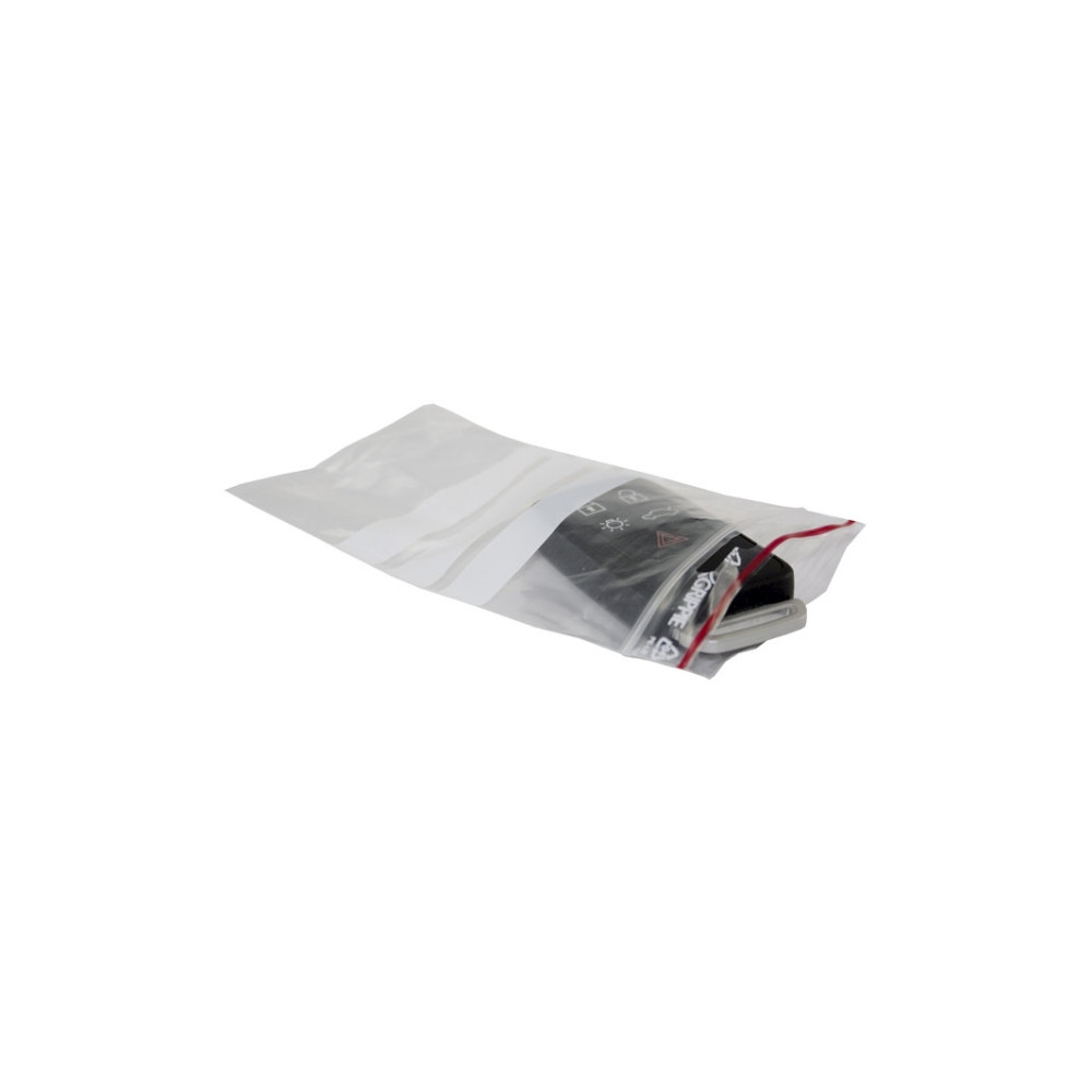 Produktbild för Lynlåspose 100x150mm T-64 m/skrivefelt
