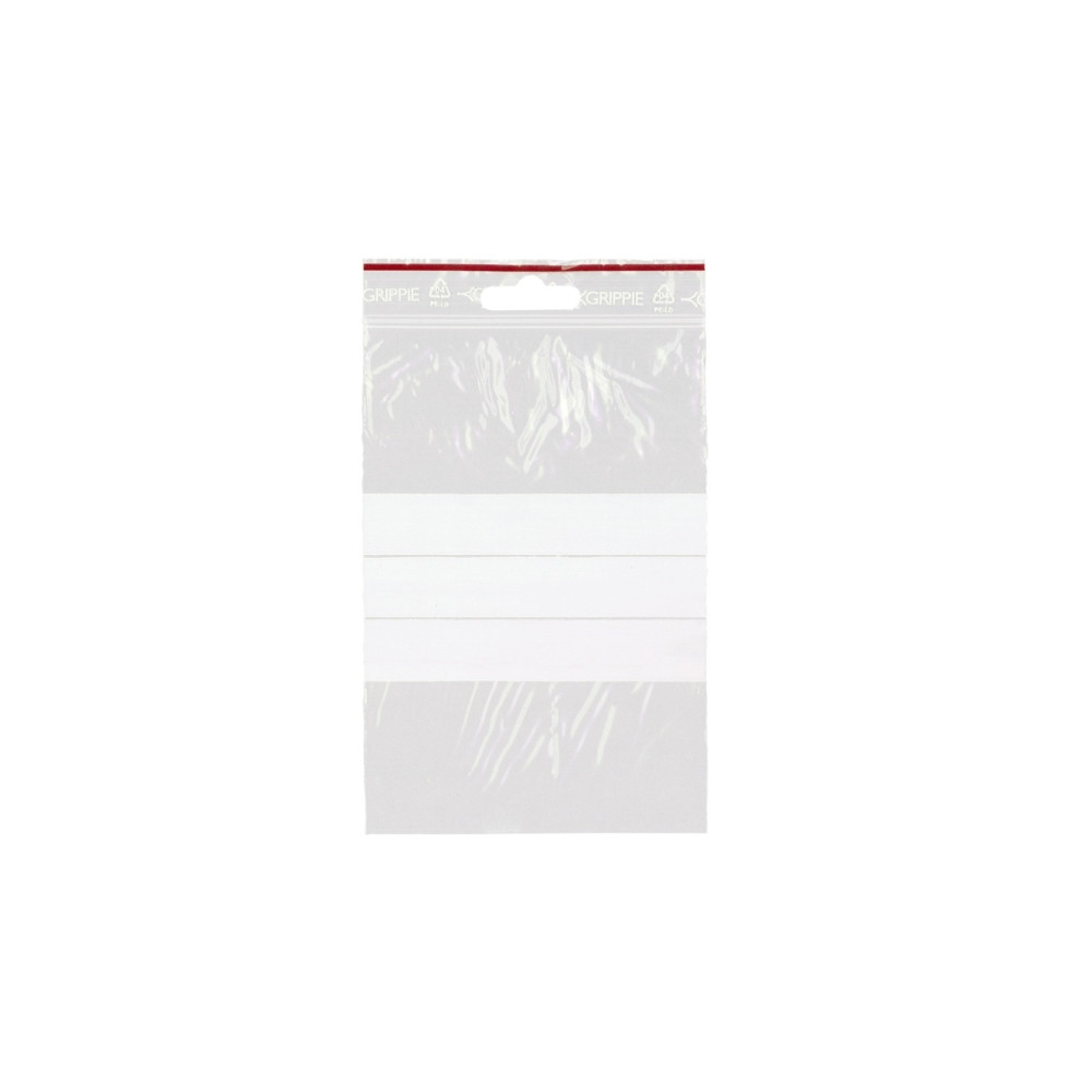 Produktbild för Lynlåspose 100x150mm T-64 m/skrivefelt