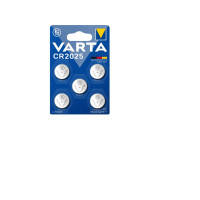 Produktbild för Varta 6025101415, engångsbatteri, CR2025, litium, 3 V, 5 st,...