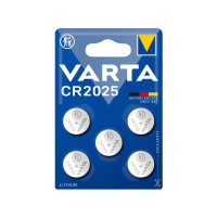 Produktbild för Varta 6025101415, engångsbatteri, CR2025, litium, 3 V, 5 st,...