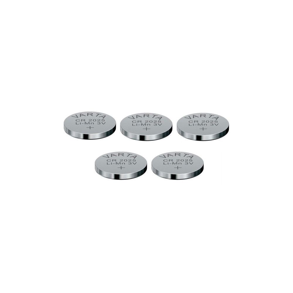 Produktbild för Varta 6025101415, engångsbatteri, CR2025, litium, 3 V, 5 st,...