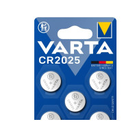 Produktbild för Varta 6025101415, engångsbatteri, CR2025, litium, 3 V, 5 st,...