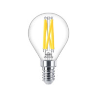 Produktbild för Philips - LED-glödlampa med filament - form: P45 - klar finish - E14 - 5.9 W - varmt vitt ljus - 2200-2700 K