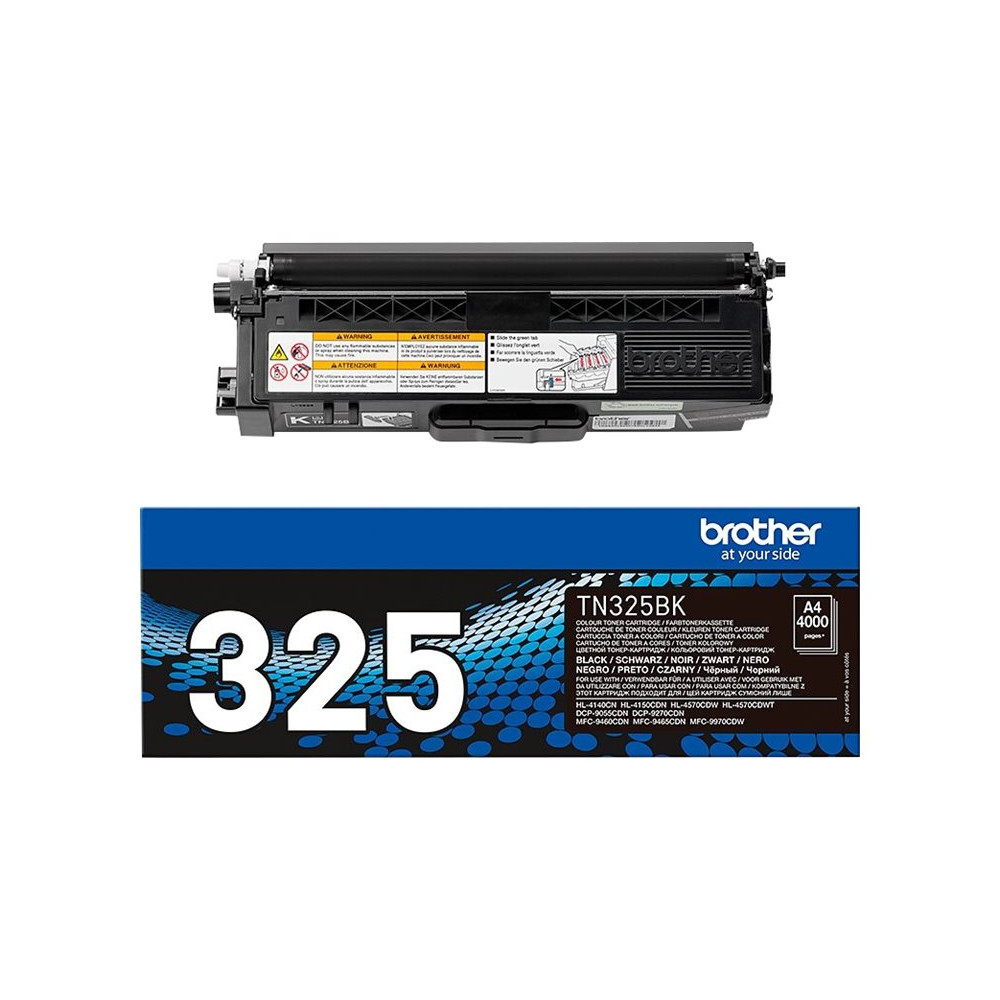 Produktbild för Brother TN325BK - Lång livslängd - svart - original - tonerkassett